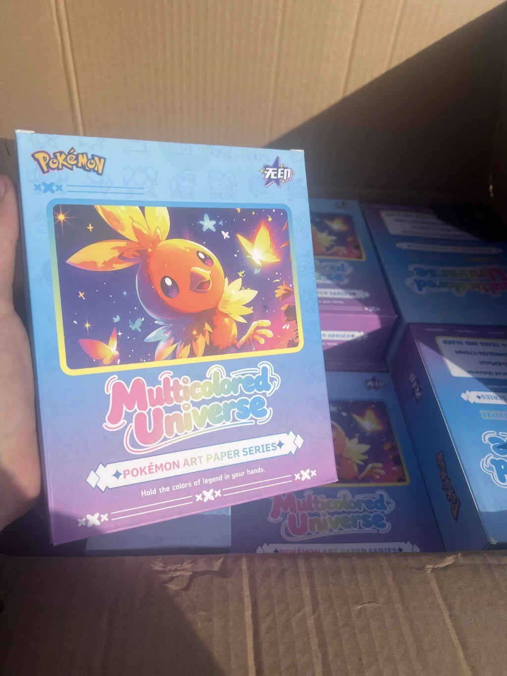 10 Art Board Sealed Box - Chinese Pokemon Art Paper Series 10 Sealed Packs