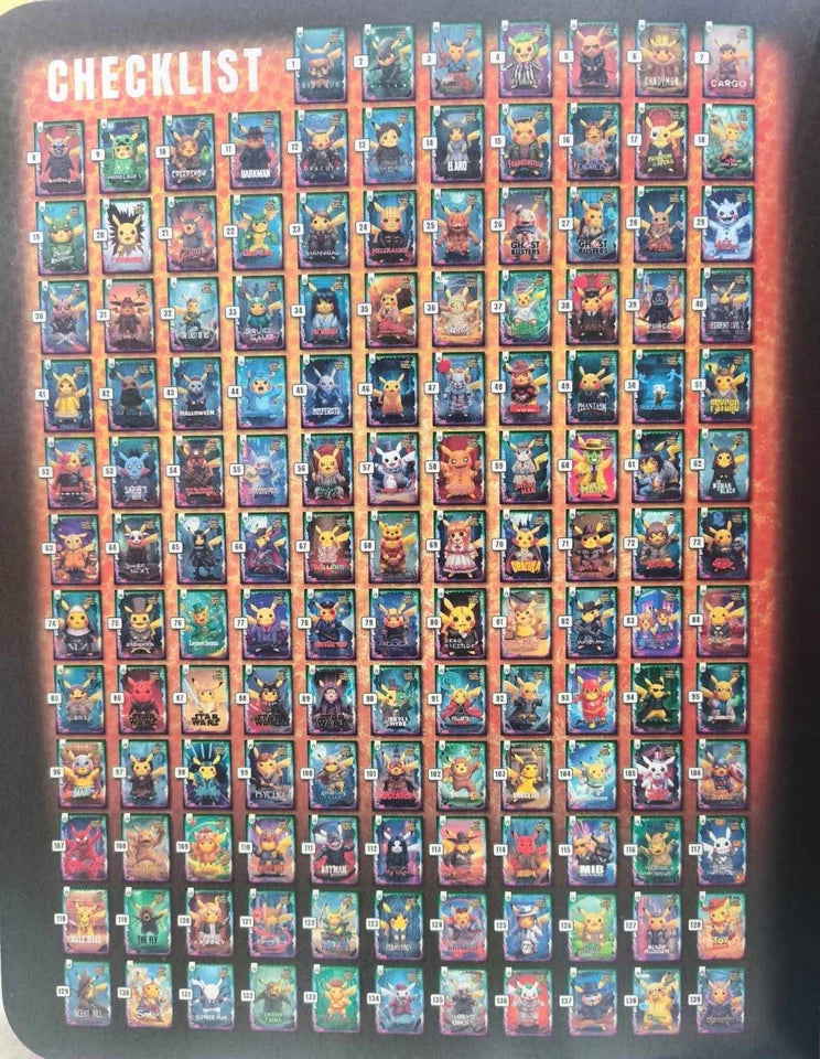 New PIKACHU Cosplay Halloween Cards Box 30 Packs US SELLER