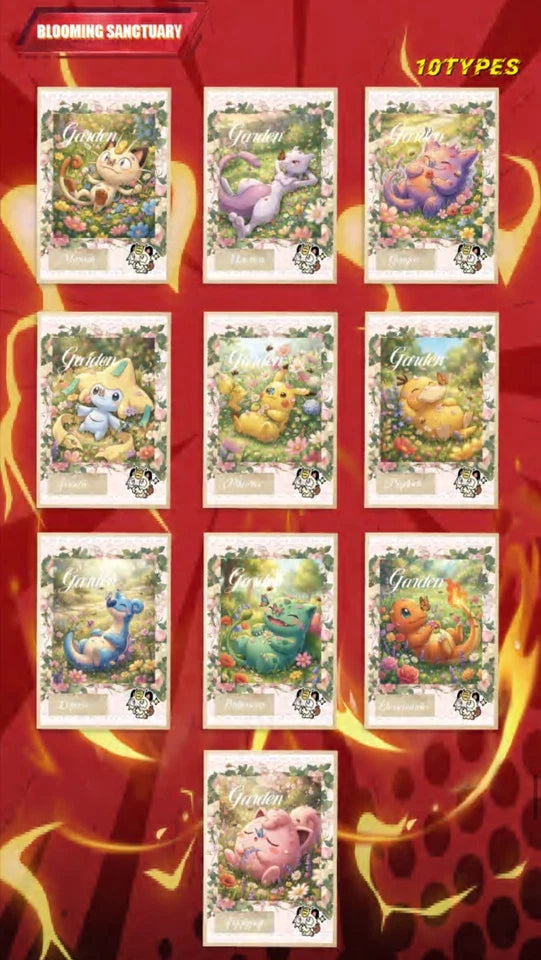 10 Art Board Sealed Box - Chinese Pokemon Art Paper Series 10 Sealed Packs