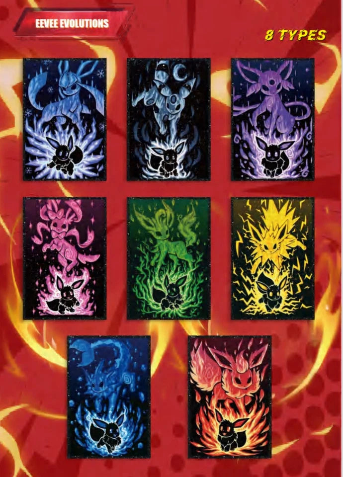 10 Art Board Sealed Box - Chinese Pokemon Art Paper Series 10 Sealed Packs