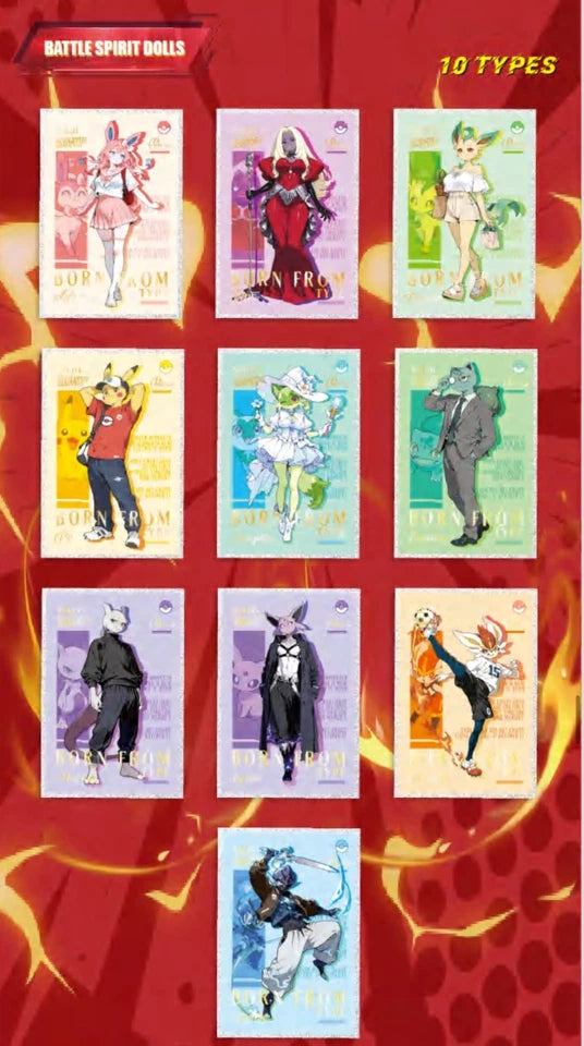 10 Art Board Sealed Box - Chinese Pokemon Art Paper Series 10 Sealed Packs